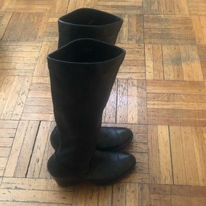 EUC Frye Rory Scrunch Boots Black Size 8